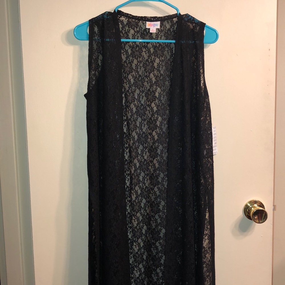 Small black lace joy lularoe